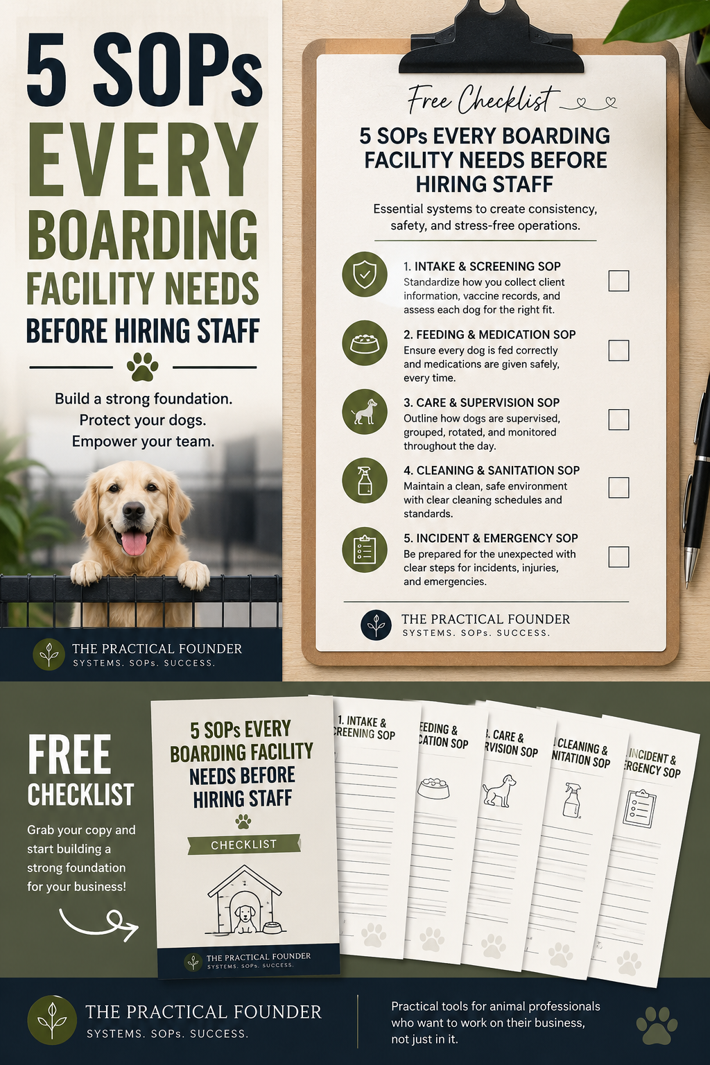 Free Checklist: 5 SOPs Every Dog Boarding Facility Needs Before Hiring Staff
