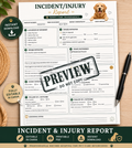 Incident & Injury Report Template | Dog Boarding Incident Form