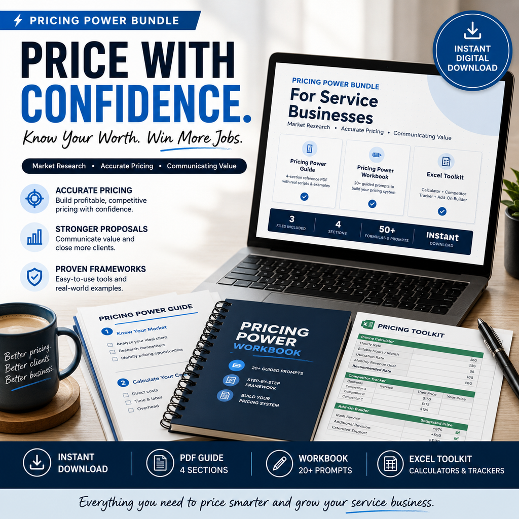 One Complete Pricing System- Focus on Service Based Businesses