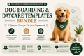 Dog Boarding & Daycare Communication Bundle | 10 Editable Canva Templates + Fillable PDFs