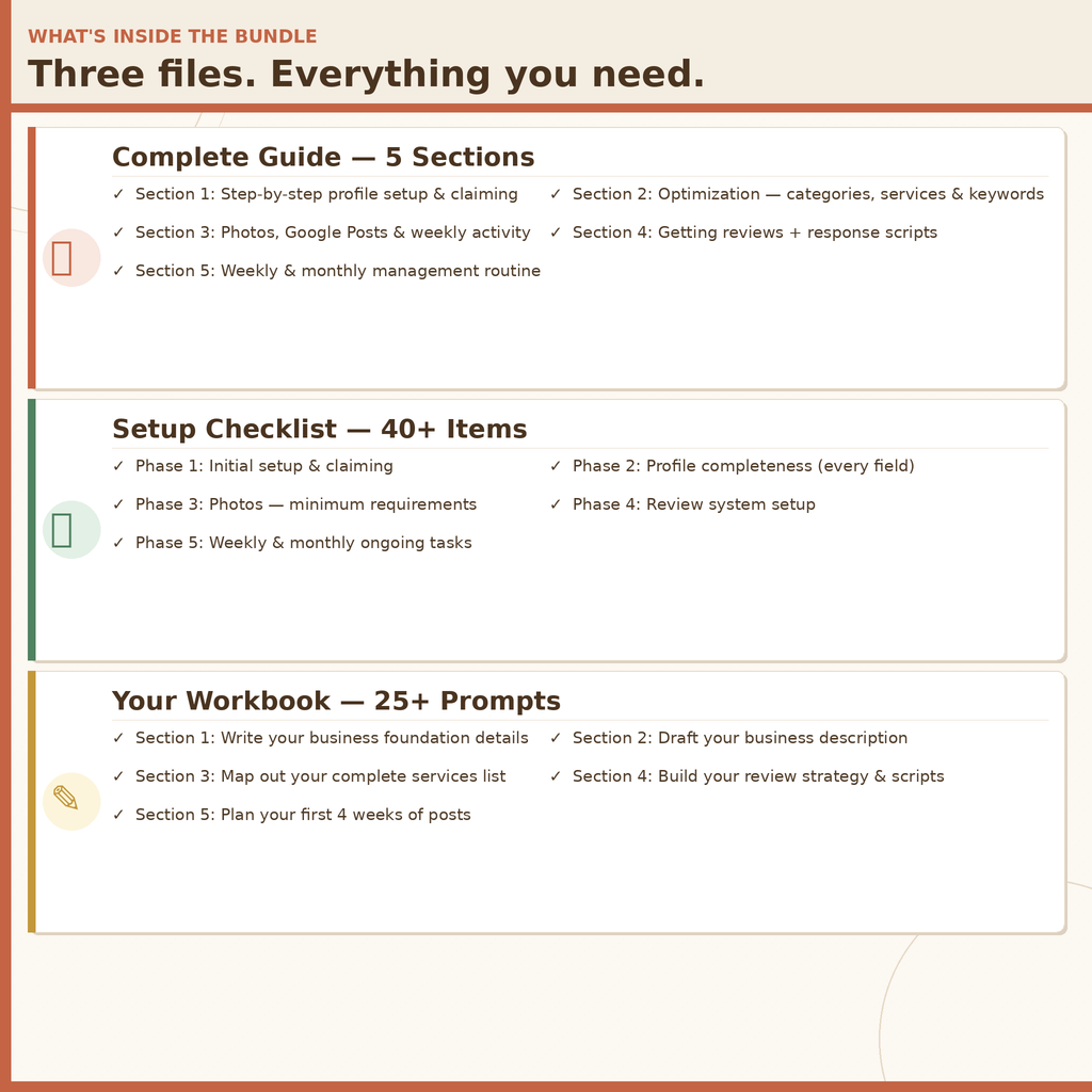 Google Business Profile Starter Kit — For Service Businesses