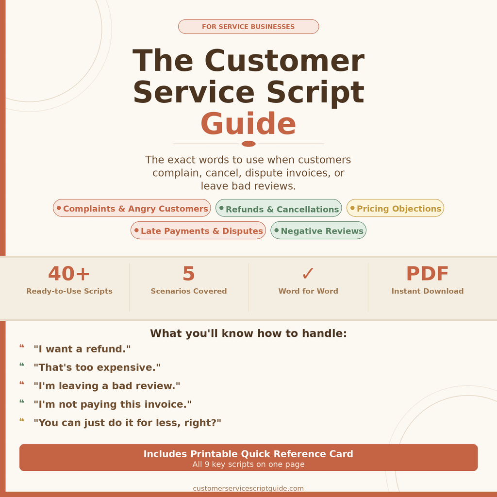 The Customer Service Script Guide for Service Businesses