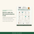 Resort Add-On Recommendation Card Template | Dog Boarding Upsell Form