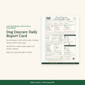 Dog Daycare Report Card Template | Doggy Daycare Daily Report Form