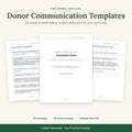 Donor Communication Templates for animal rescues
