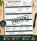 Shift Handoff Report Template | Dog Boarding & Daycare Communication Form