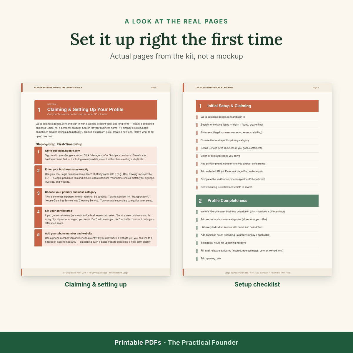 Google Business Profile Starter Kit — For Service Businesses
