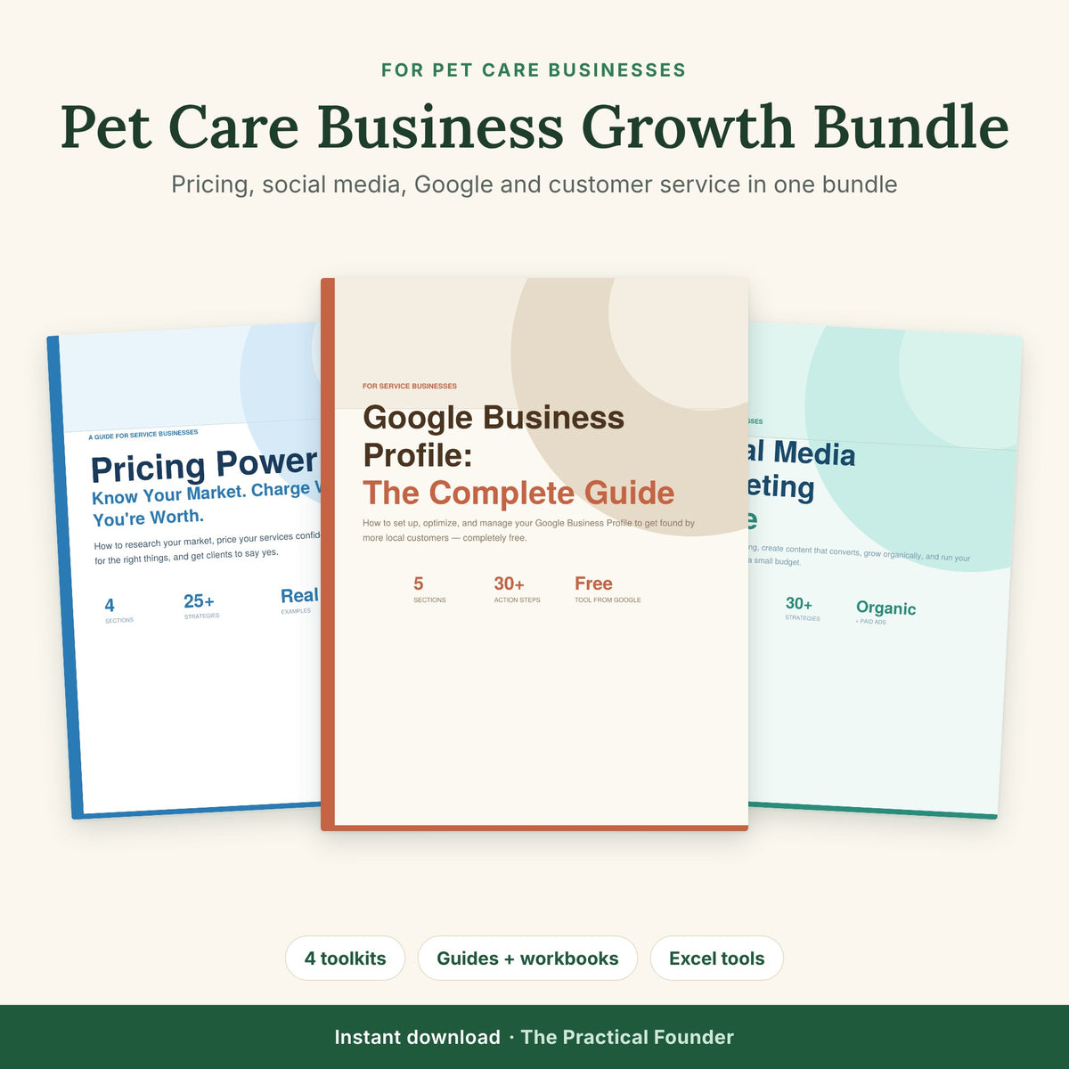 Pet Care Business Growth Bundle | Pricing, Social Media, Google Profile & Customer Service Scripts