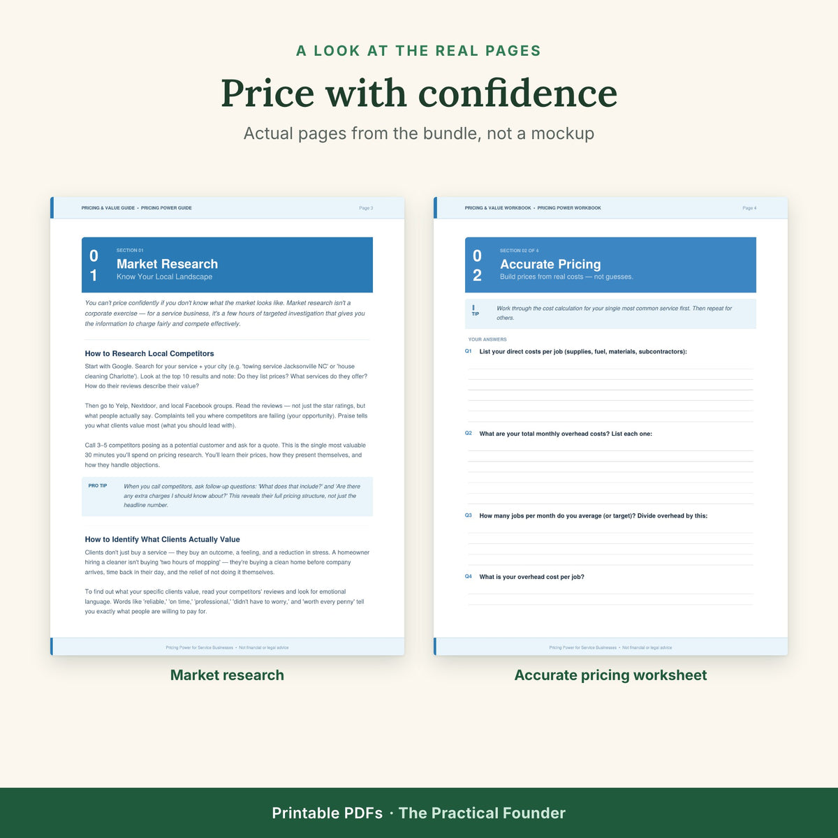 Pricing Power Bundle | Complete Pricing System for Service Businesses