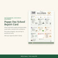Puppy Day School Report Card Template | Puppy Training & Enrichment Daily Report