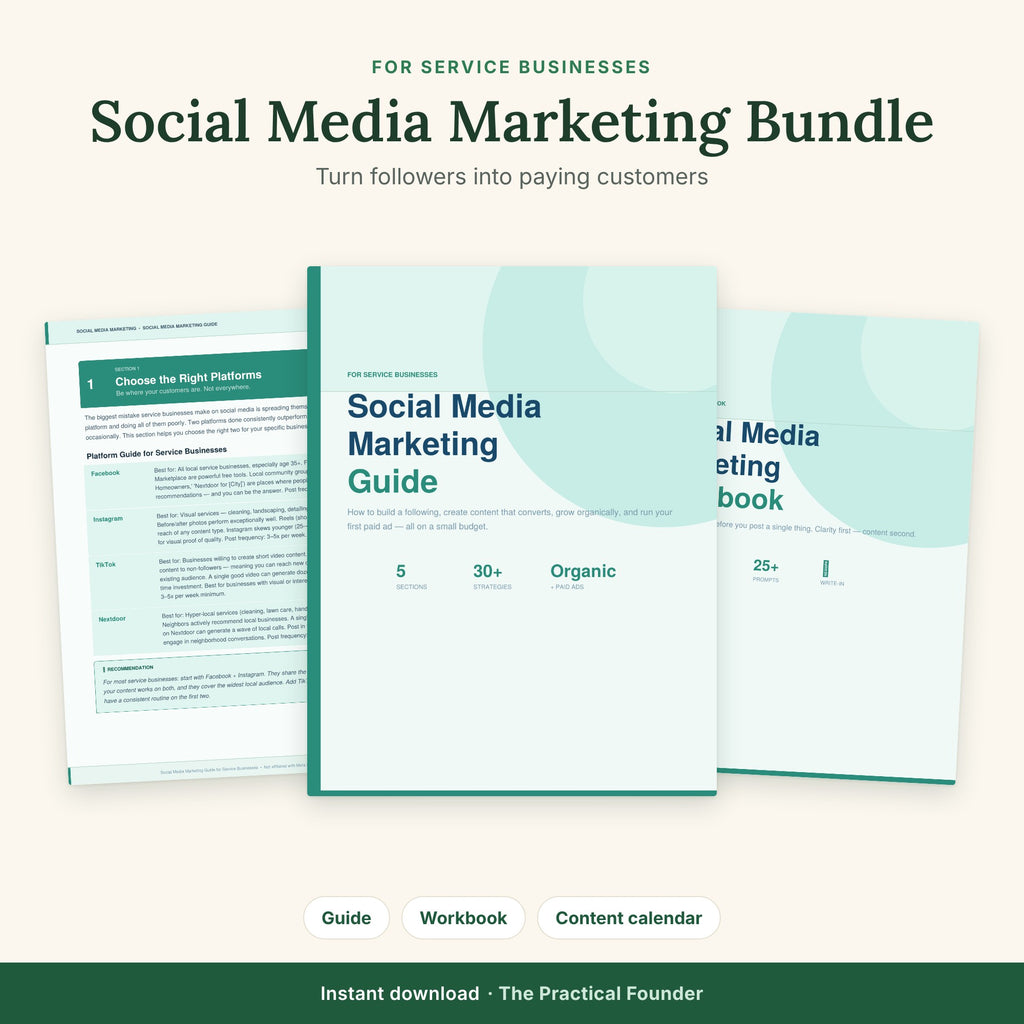 Social Media Marketing Bundle for Service Businesses