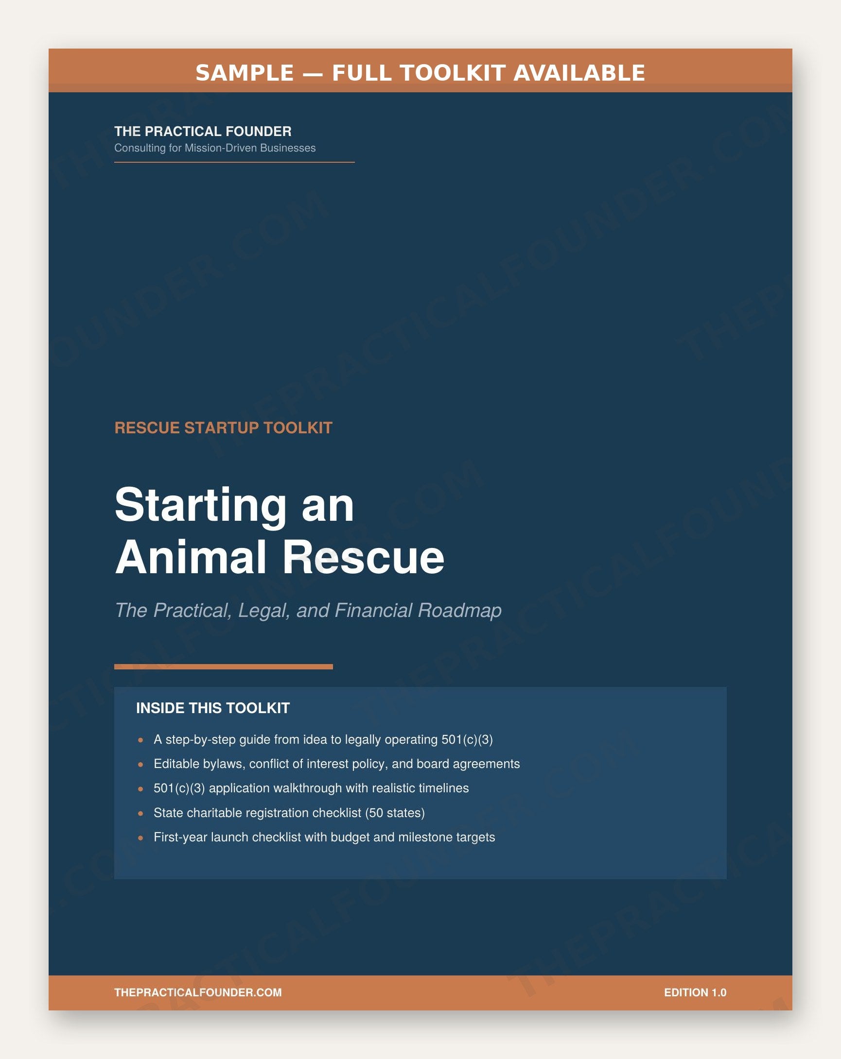 Rescue Startup Toolkit: Start Your Animal Rescue the Right Way