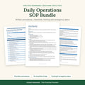Dog Boarding and Daycare SOP Bundle: written procedures, checklists, training and emergency plans