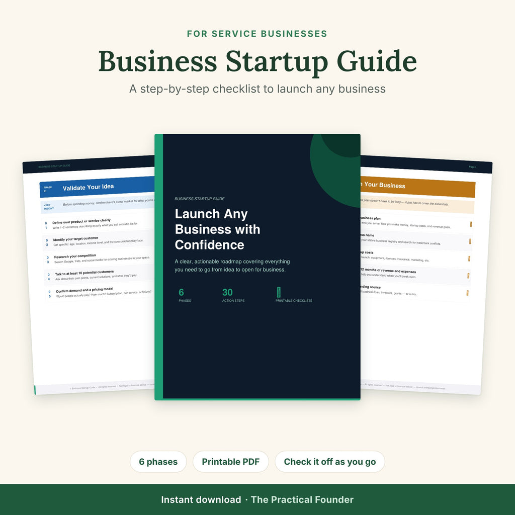Business Startup Guide: The Ultimate Checklist to Launch Any Business