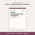 Donor Communication Templates for Animal Rescues | 20 Ready-to-Edit Letters, Emails & Posts