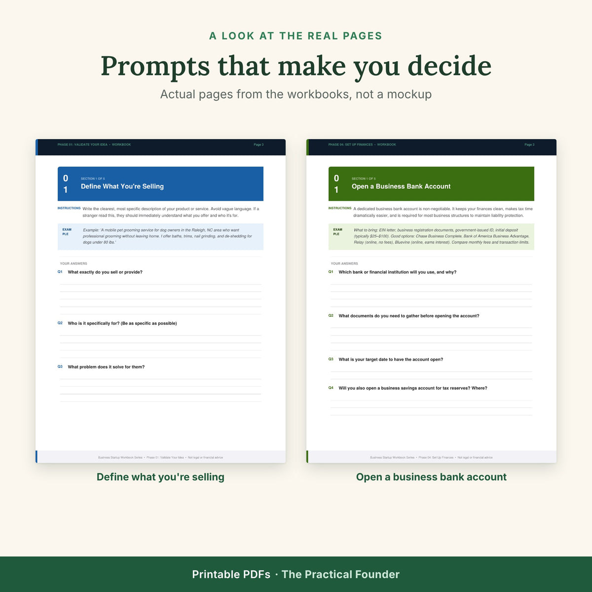 The Complete 6-Workbook Bundle for Start Ups!